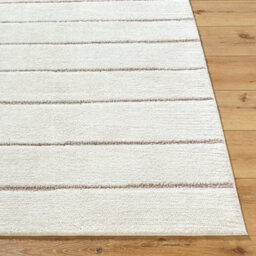 Livabliss Our Pnw Home Cascade-Modern Ivory Taupe Graphic High Pile Living Dining Bedroom Rug 80 X 220 Cm Easy Care, Non Shedding - thumbnail 5