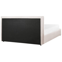 Beliani Ottoman Bed Velvet Lavaur 160 X 200 Cm (Eu King Size) Off-White - thumbnail 8