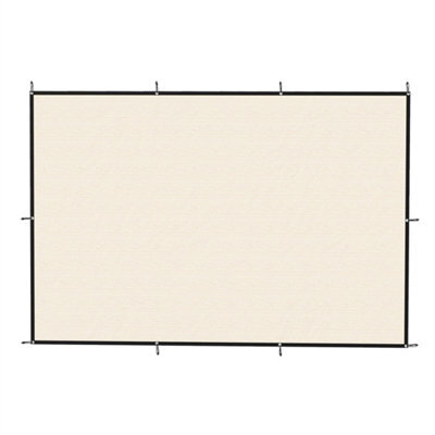 Sun Shade Sail With Uv Protection 3 X 3.6 M Beige - image 1