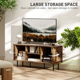 Tv Unit For Living Room, Tv Stand, Rustic Brown - thumbnail 5