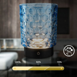 Briloner Led Table Lamp Mini Glass Deco Light Patio Rechargeable Battery Ip44 Dimmable - thumbnail 6