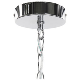 Wyld And Coco Crystal Chandelier 6-Arm White Finish For Living And Dining Rooms, W70 X D70 X H160Cm - thumbnail 9