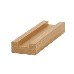 Oak Prefinished & Lacquered Baserail Modern 4.2M 35mm Groove For Spindles Uk Manufactured Traditional Products Ltd - thumbnail 2