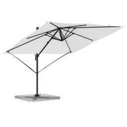 Berkfield Cantilever Roma Parasol Sand 286X285X265 Cm Aluminium - thumbnail 3