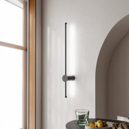 Thehotsale Black 360 Degree Rotatable Led Straight Wall Light,l 60Cm,white Light - thumbnail 2