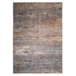 Loomed Abstract Design Cotton Chenille Rug Grey Beige Gold Machine Washable 200Cm X 290Cm - thumbnail 7