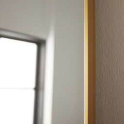 The Online Mirror Shop Leaner Mirror Islington Rectangular Shape With Brushed Gold Metal Frame- H 150Cm X W 85Cm For Hanging In Bedroom, Dressing Table - thumbnail 3
