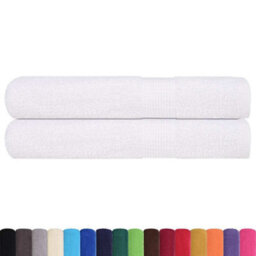 Berkfield Durable Sauna Towels 2 Pcs White 80X200 Cm 360 Gsm 100% Cotton