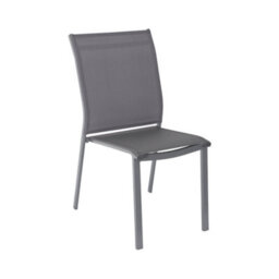 Sweeek - Acacia Wood And Aluminium Garden Table 200Cm + 8 Chairs Anthracite - Eldora + Buffalo - thumbnail 4