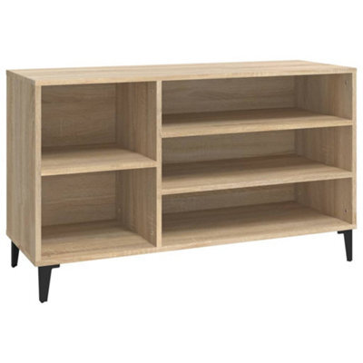 Berkfield Elegant Shoe Cabinet Sonoma Oak 102X36X60 Cm Engineered Wood - image 1