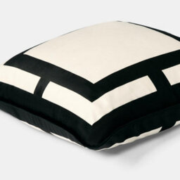 Ohs 2 X Square Print Matte Velvet Decorative Cushion Covers, Mono - thumbnail 3