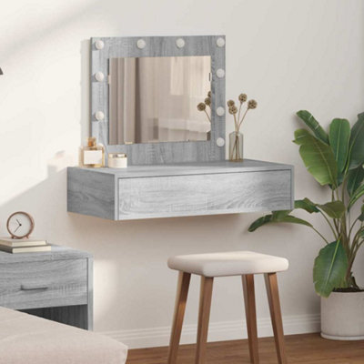 Walplus Dressing Table With Drawer Grey 83 X 40 X 70 Cm Engineered Wood - image 1