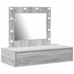 Walplus Dressing Table With Drawer Grey 83 X 40 X 70 Cm Engineered Wood - thumbnail 2