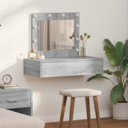 Walplus Dressing Table With Drawer Grey 83 X 40 X 70 Cm Engineered Wood - thumbnail 1