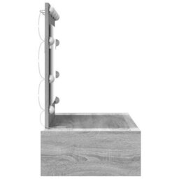 Walplus Dressing Table With Drawer Grey 83 X 40 X 70 Cm Engineered Wood - thumbnail 6