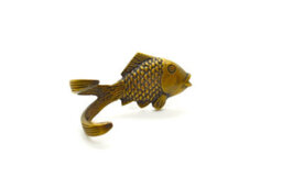 The Foundryman Fish Solid Brass Coat Hanging Hook - thumbnail 2