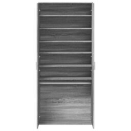 Berkfield Shoe Cabinet Grey Sonoma 80X39X178 Cm Engineered Wood - thumbnail 6