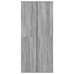 Berkfield Shoe Cabinet Grey Sonoma 80X39X178 Cm Engineered Wood - thumbnail 3