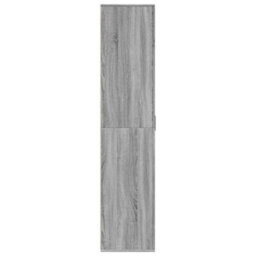 Berkfield Shoe Cabinet Grey Sonoma 80X39X178 Cm Engineered Wood - thumbnail 4