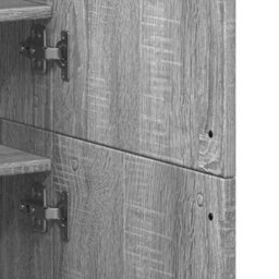 Berkfield Shoe Cabinet Grey Sonoma 80X39X178 Cm Engineered Wood - thumbnail 8