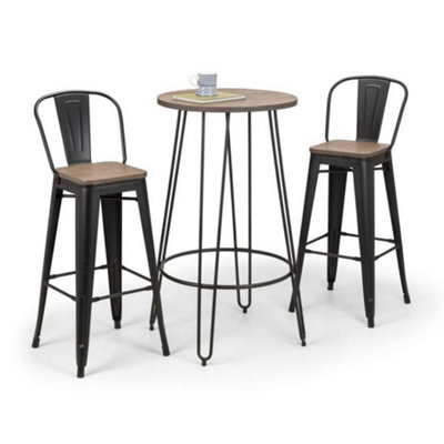 Ashfield Dalston & Grafton Modern Bar Set With 2 Bar Stools - image 1