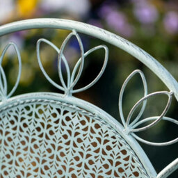 Garden Gear Dorset Wrought Iron Garden Bistro Set Victorian 2-Seater Foldable - thumbnail 5