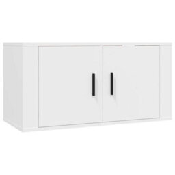 Berkfield 3 Piece Tv Cabinet Set White Engineered Wood - thumbnail 4