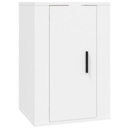 Berkfield 3 Piece Tv Cabinet Set White Engineered Wood - thumbnail 5