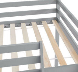 Home Detail Newark Wooden Cabin Mid-Sleeper Kids Single Bunk Bed With Slide Grey Left Or Right Orientation - thumbnail 4