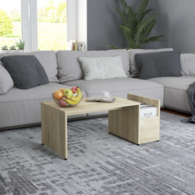 Berkfield Coffee Table Sonoma Oak 90X45X35 Cm Engineered Wood - image 1