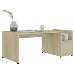 Berkfield Coffee Table Sonoma Oak 90X45X35 Cm Engineered Wood - thumbnail 3