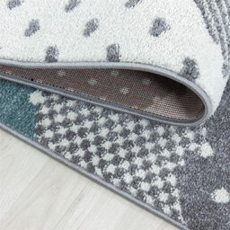 "Bravich Blue & Grey Clouds Kids Rug - Bambi - 160X230Cm (5'4""x7'8"")" - thumbnail 4