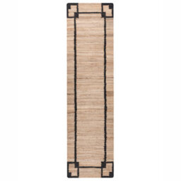 Beliani Rug Gondia Black/ Beige 80 X 300 Cm Jute - thumbnail 4