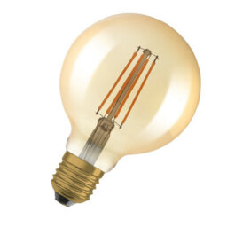 Osram Vintage 1906 Globe 95 55 Filament Dim Lamp 6.5W 824 Gold E27 4 Pack - thumbnail 2