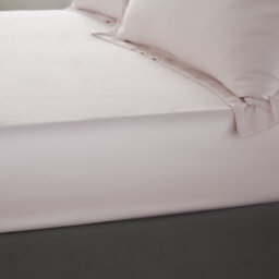 Catherine Lansfield Bedroom Silky Soft Satin Fitted Sheet 30Cm Depth Blush Pink