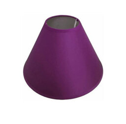 "14"" Luxury Cotton Textured Fabric Coolie Light Shade Purpose Table Floor Ceiling Practical & Eye Caring Lampshade Aubergine"