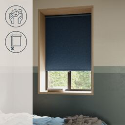 GoodHome Novan Cordless Storm Blue Blackout Roller Blind (W)120Cm (L)180Cm - thumbnail 9