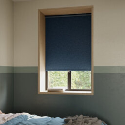 GoodHome Novan Cordless Storm Blue Blackout Roller Blind (W)120Cm (L)180Cm - thumbnail 1
