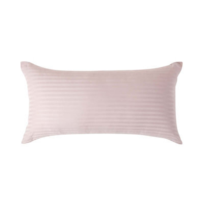 Homescapes Dusky Pink Violet Continental Egyptian Cotton Pillowcase 330 Tc, 40 X 80 Cm - image 1