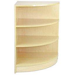 MonsterShop Shop Corner Counter Maple Lm60 Retail Storage Unit Modular Curved Display Showcase Cabinet Reception Clothing Jewellery Store - thumbnail 2
