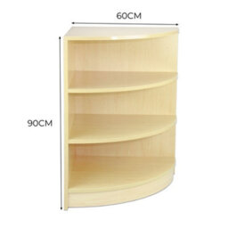 MonsterShop Shop Corner Counter Maple Lm60 Retail Storage Unit Modular Curved Display Showcase Cabinet Reception Clothing Jewellery Store - thumbnail 5