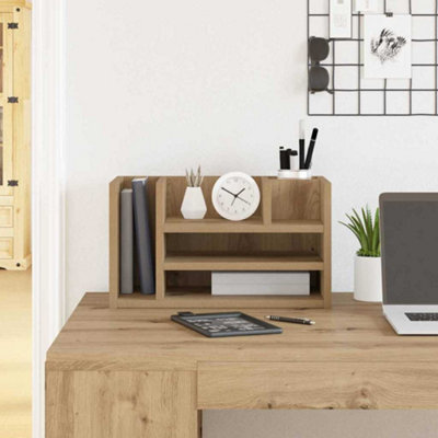 Walplus Desk Organiser Black Oak 44.5 X 24 X 25 Cm Engineered Wood - image 1