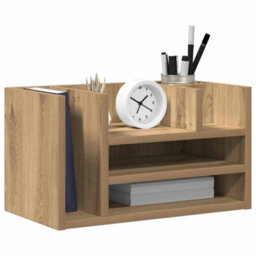 Walplus Desk Organiser Black Oak 44.5 X 24 X 25 Cm Engineered Wood - thumbnail 3
