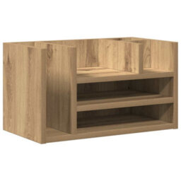 Walplus Desk Organiser Black Oak 44.5 X 24 X 25 Cm Engineered Wood - thumbnail 2