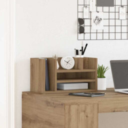 Walplus Desk Organiser Black Oak 44.5 X 24 X 25 Cm Engineered Wood - thumbnail 4
