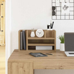 Walplus Desk Organiser Black Oak 44.5 X 24 X 25 Cm Engineered Wood - thumbnail 1