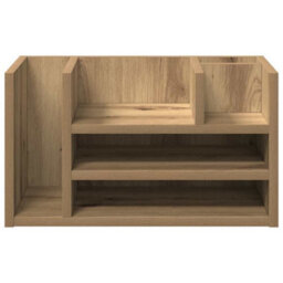 Walplus Desk Organiser Black Oak 44.5 X 24 X 25 Cm Engineered Wood - thumbnail 5