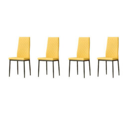 Outdoor Living (NW) Ltd San Diego Marble Top Dining Table With Emily Leather Chairs - Mustard - thumbnail 5