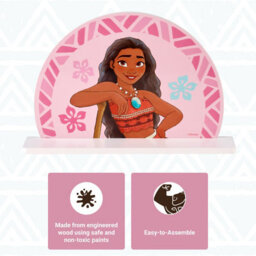 Disney Moana Small Wall Shelf, Decorative Wall Mounted Kids' Shelf, Wooden Floating Shelves For Bedroom And Playroom - thumbnail 4