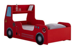 Plush Furniture Sam Fire Engine Children's Bed Frame In Red 3Ft Single (L196Xw96Xd105Cm) - thumbnail 4